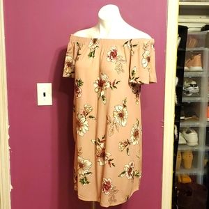 Floral Print Stapless Dress